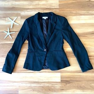 H&M Women’s Classic Single Button Black Blazer, 6